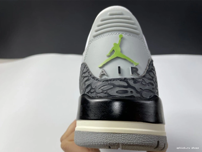 Cheap Chlorophyll Retro Jordan 3 Air 136064-006 0817